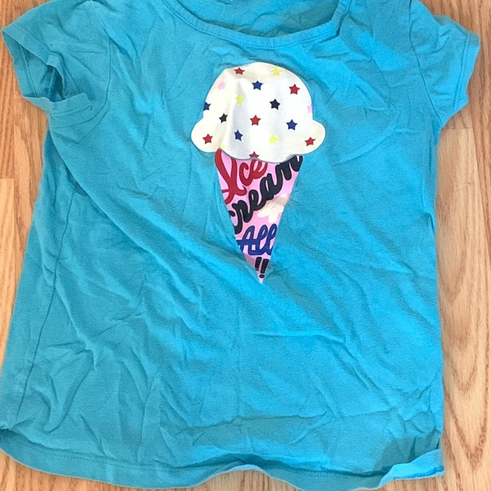 Blue T- Shirt With Ice Cream